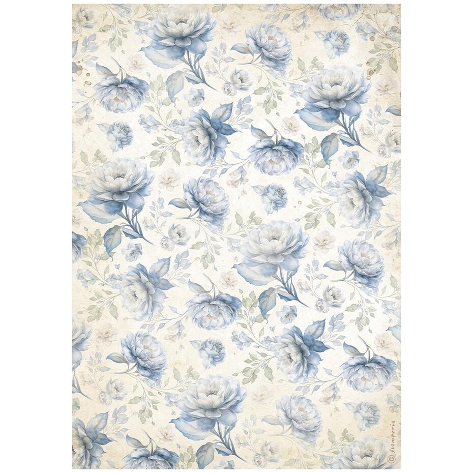 papier/rice papier/stamperia-timeless-a4-rice-paper-blue-flowers-patt.jpg